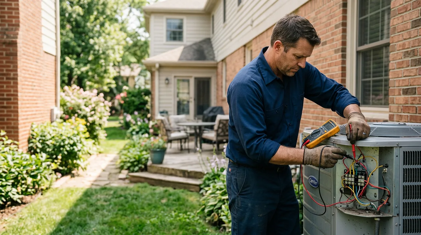 HVAC technician working near Waynesboro, GA